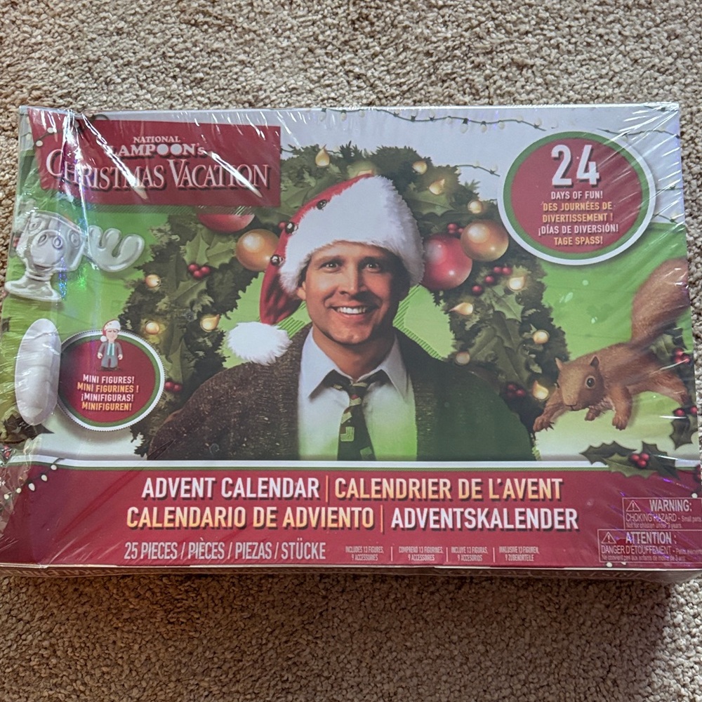Holiday National Christmas Vacation Advent Calendar with Festive Decor
